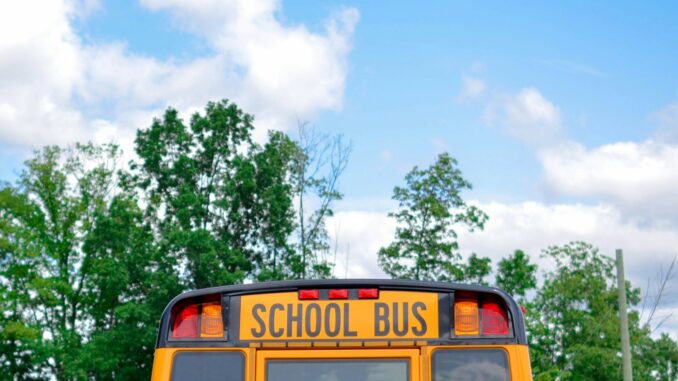 Photo by Element5 Digital school bus near green trees under cloudy sky during daytime